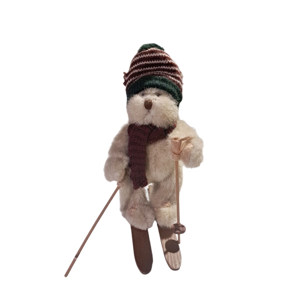 DONATED TO VETS. Plush Skiing Mogul Bear with Hat and Scarf - Picture 1 of 4